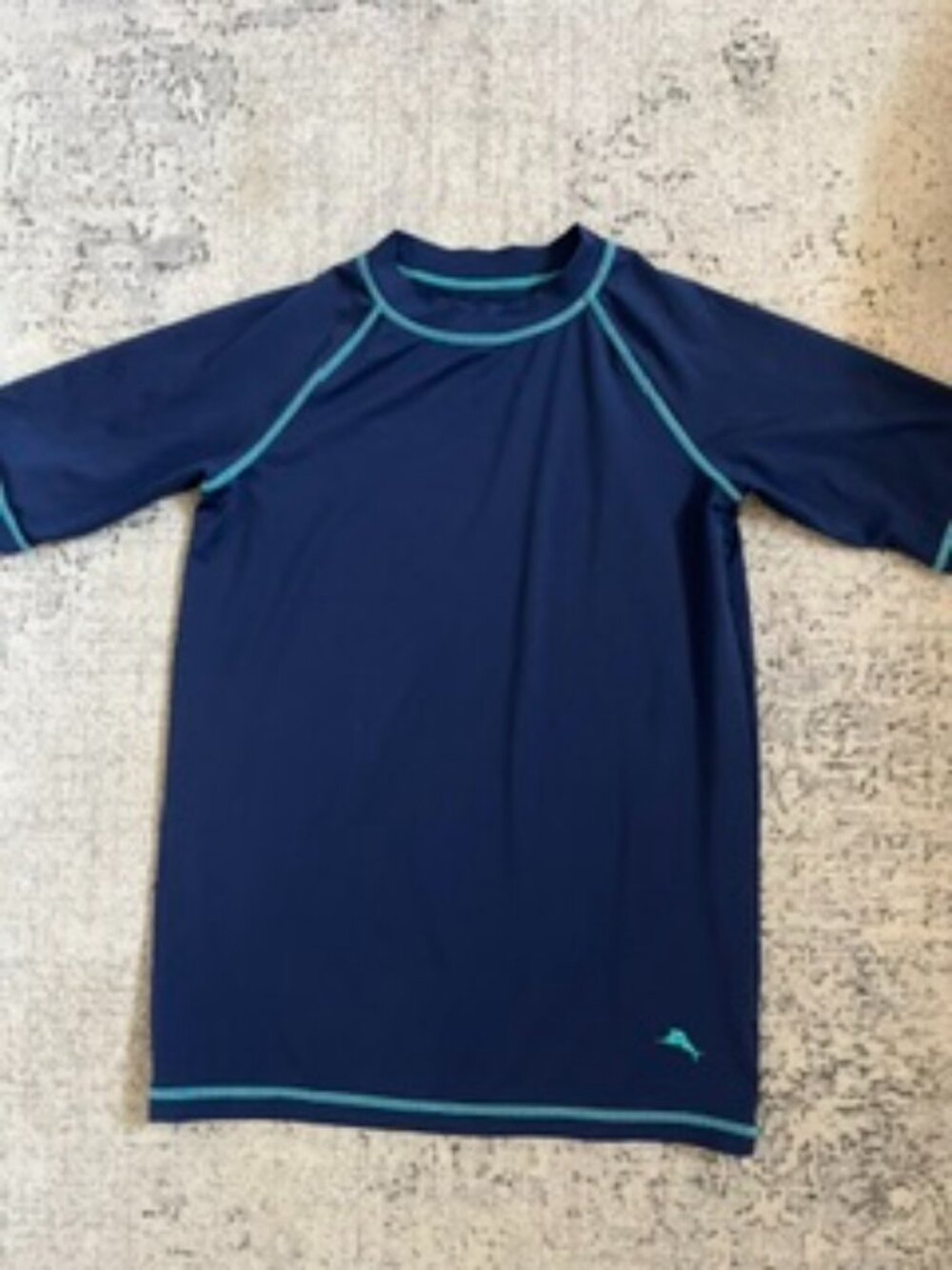 🧡3/$15 Tommy Bahama Short-Sleeve Rash Guard Swim Shirt Boys L(10/12)